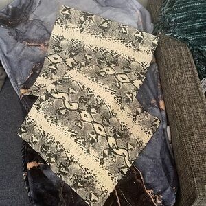 Vintage snakeskin Home decor Pillows